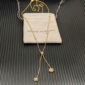 David Yurman Gold Lariat Necklace